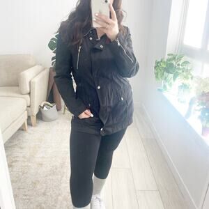 Kenneth Cole Black Rain Coat Size Medium